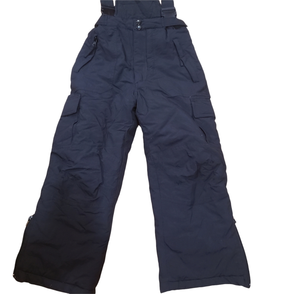 CLIMATE CONTROL Snow Bib Overall Pants Black YOUTH Unisex Size 7 - Picture 2 of 4